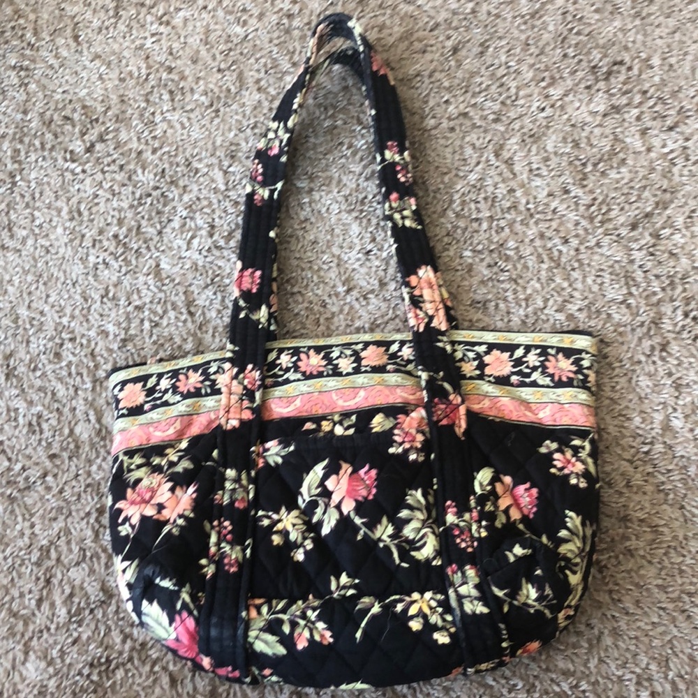 Floral fabric purse